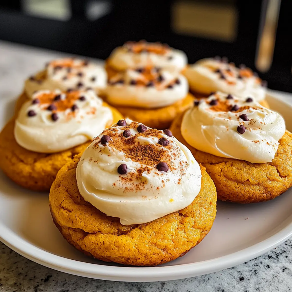 Weiche Kürbiskekse mit cremigem Frosting