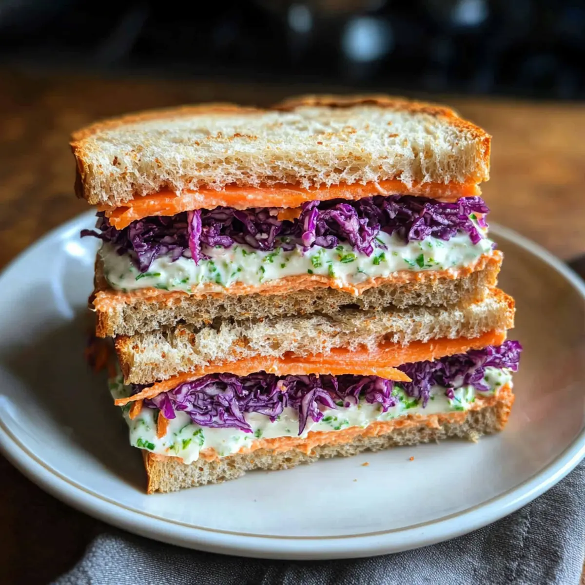 Teeparty-Sandwiches mit cremiger Yogurtfüllung