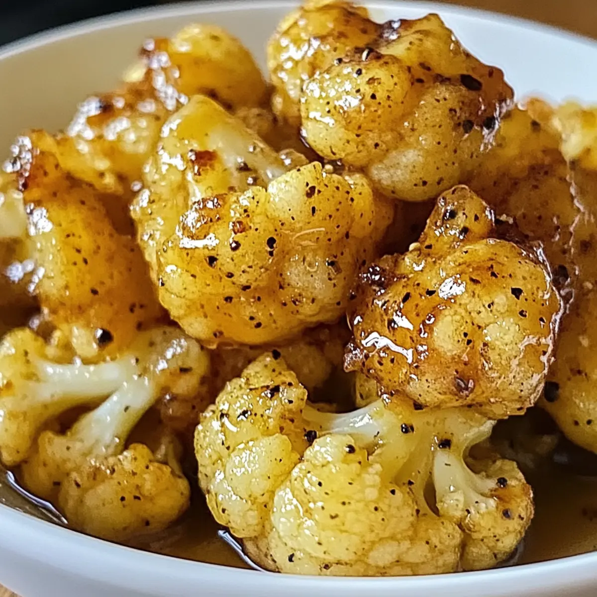 Vegane Zitronenpfeffer-Glasierte Blumenkohl Freude