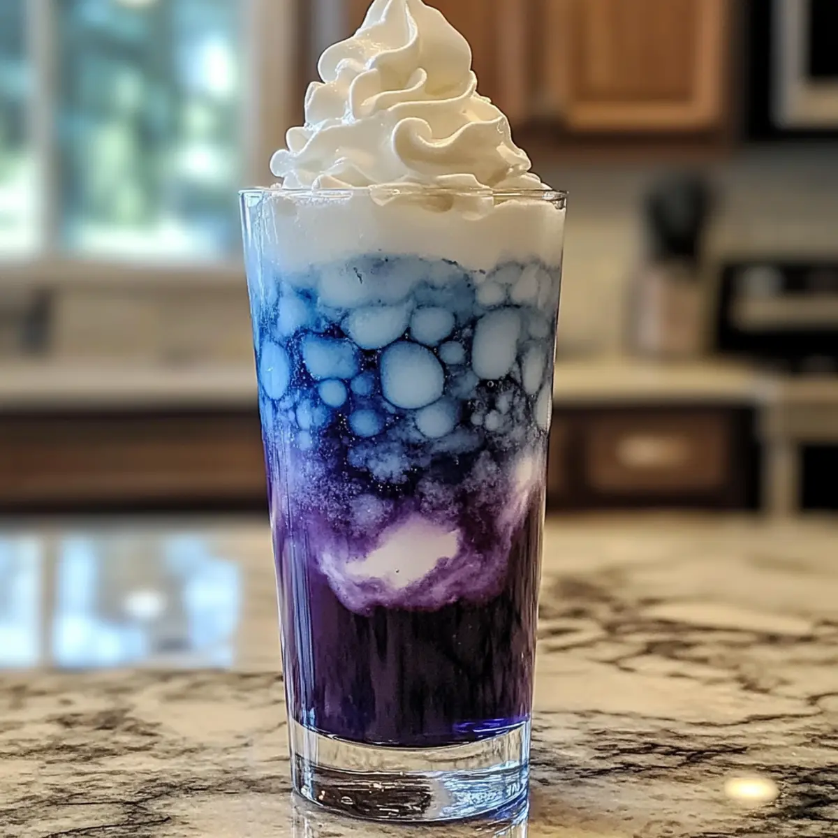 Zuckerfreie Heidelbeer-Italienische Sahnesoda für heiße Tage