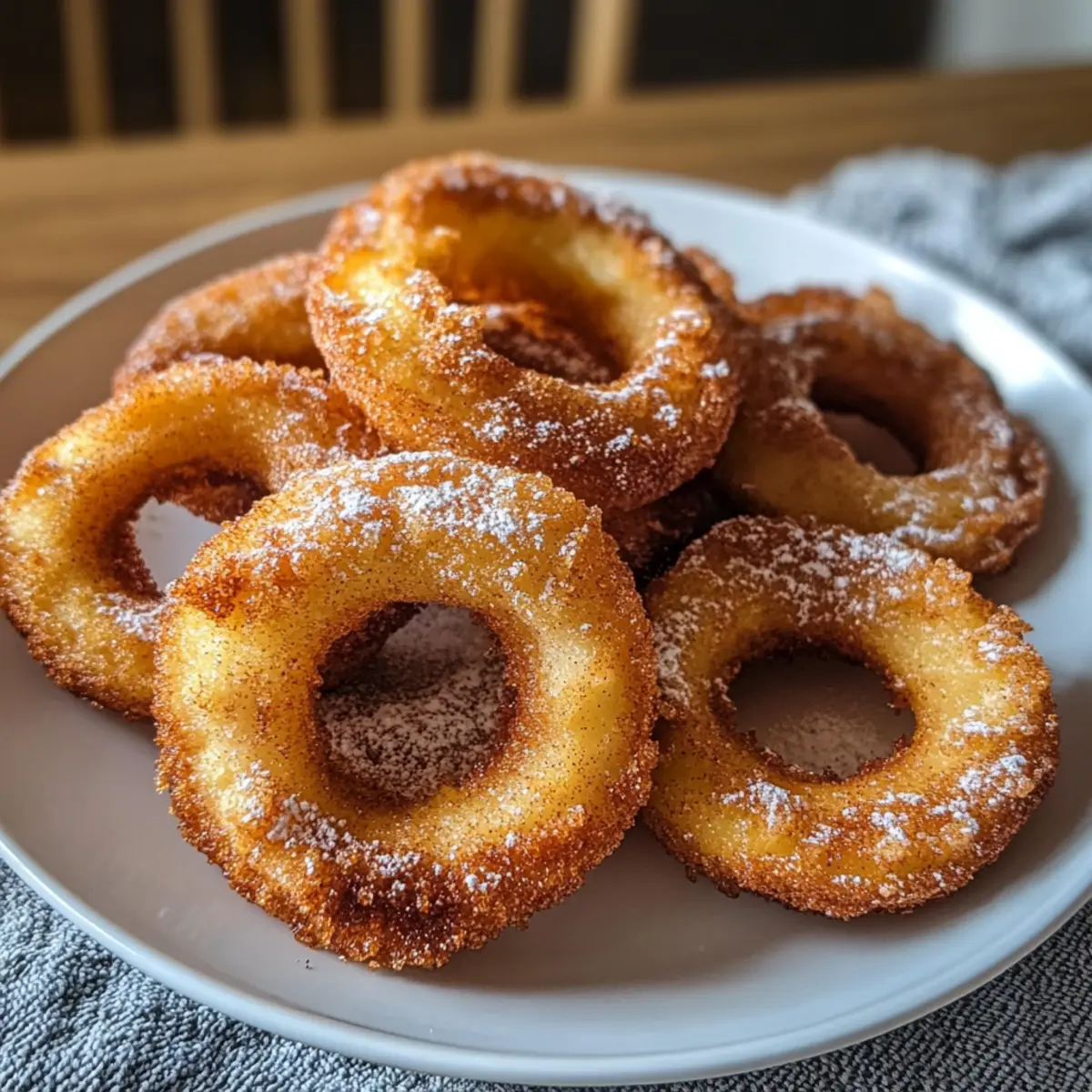 Luftfritteuse Zimt Apfelringe einfach und köstlich
