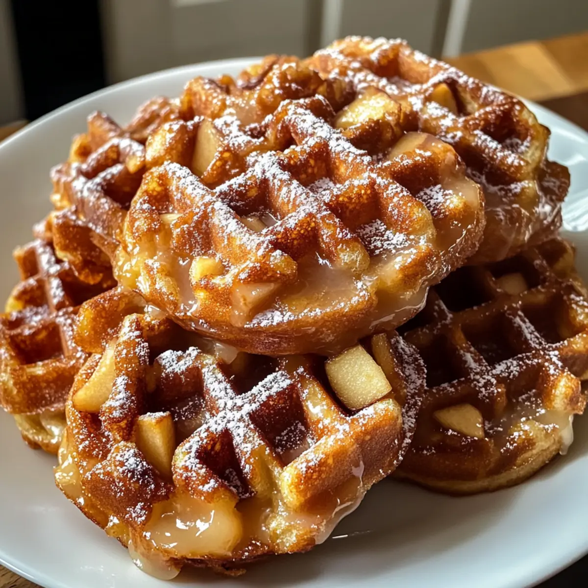 Apfelstrudel Waffel Donuts für den perfekten Genuss