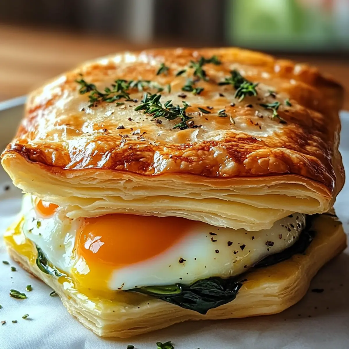 Gebratene Eier Napoleon mit Blätterteig – Ein köstliches Frühstück