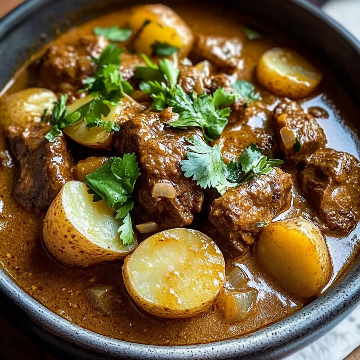 Rindfleisch Massaman-Curry für ein gemütliches Dinner