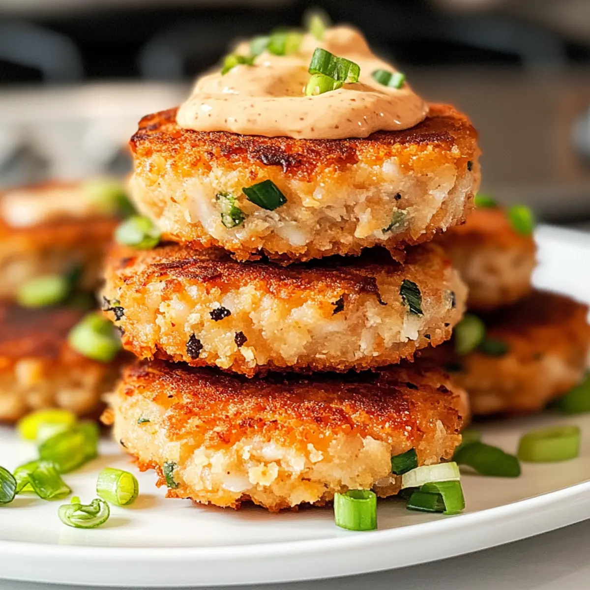 Kraftvolle asiatische Thunfischkuchen mit scharfer Mayo
