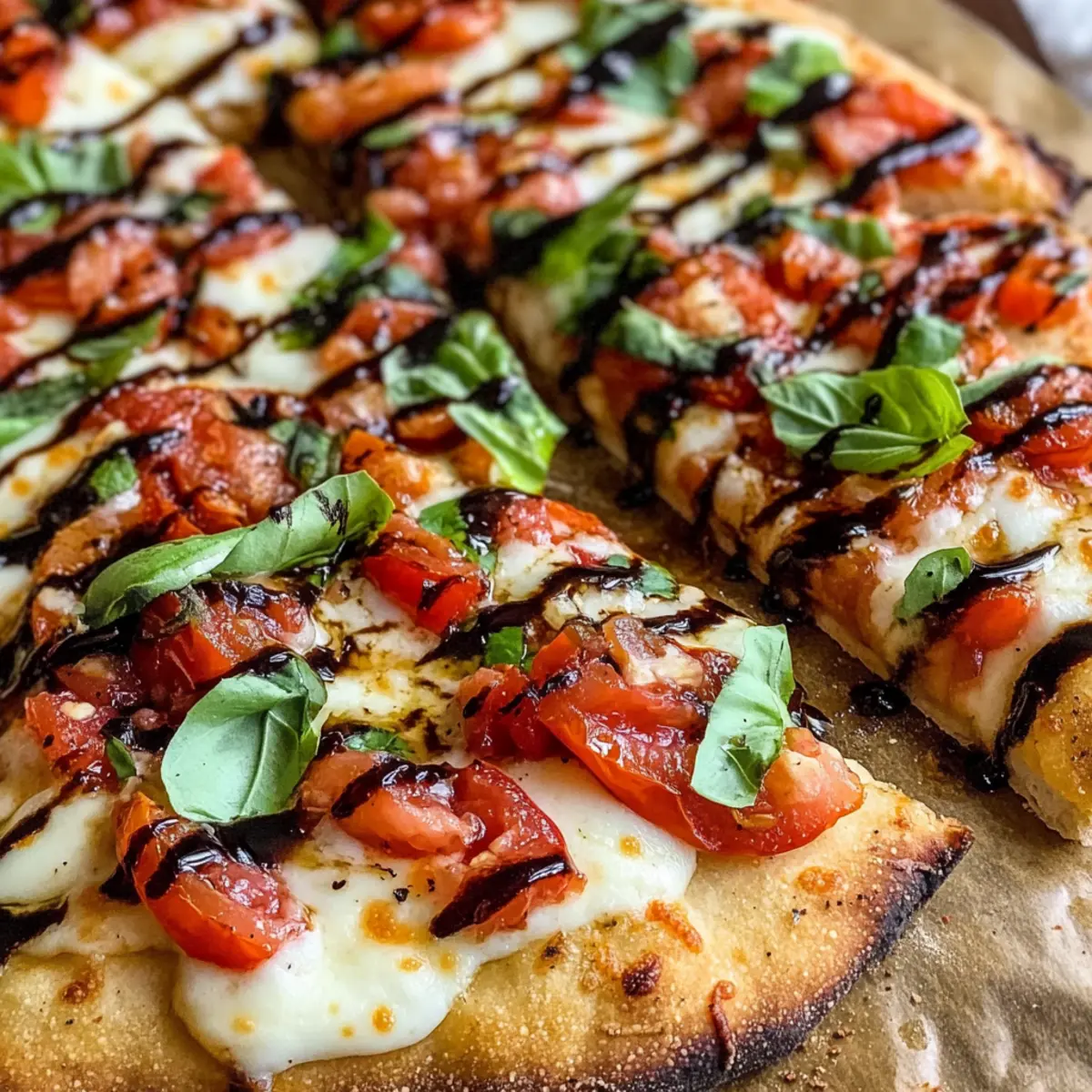 Bruschetta-Pizza: Einfaches Sommervergnügen