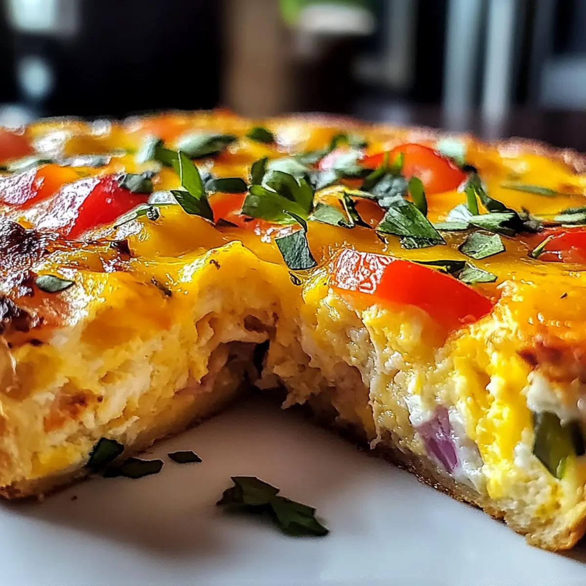 Käsefrühstücksgebäck Frittata für den perfekten Morgen