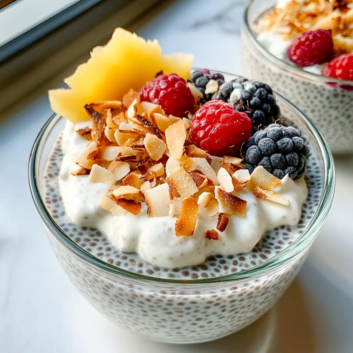 Kokosnuss-Chia-Pudding: Proteinreicher Genuss