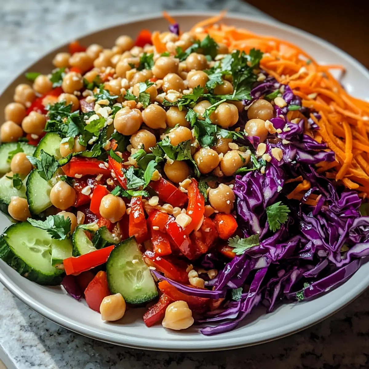 Knuspriger thailändischer Kichererbsensalat Rezept