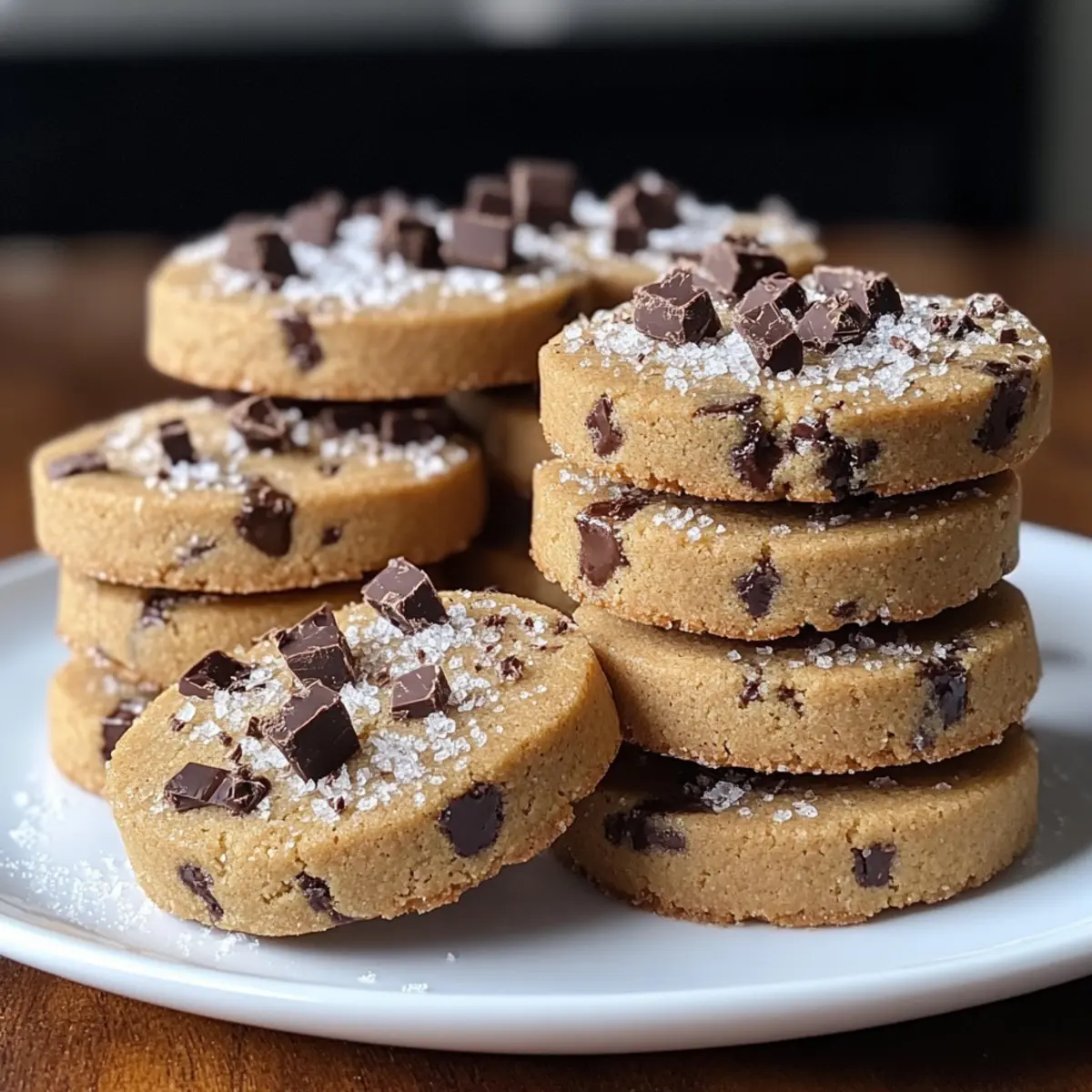 Espresso-Shortbread-Kekse mit Toffee-Stücken Rezept