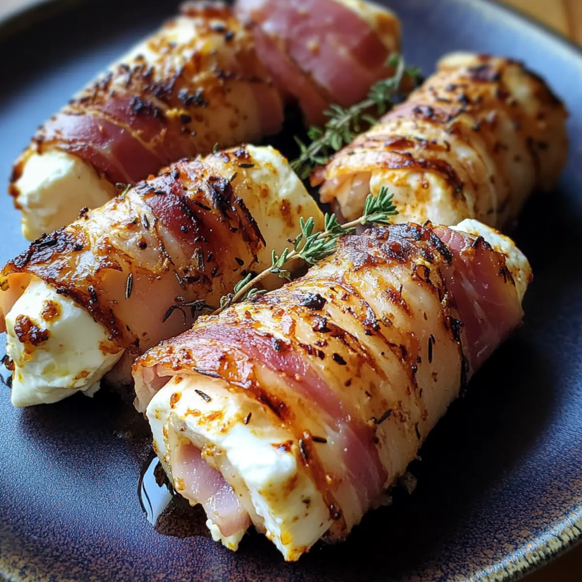 Gegrillte Feta-Schinkenröllchen für jeden Anlass