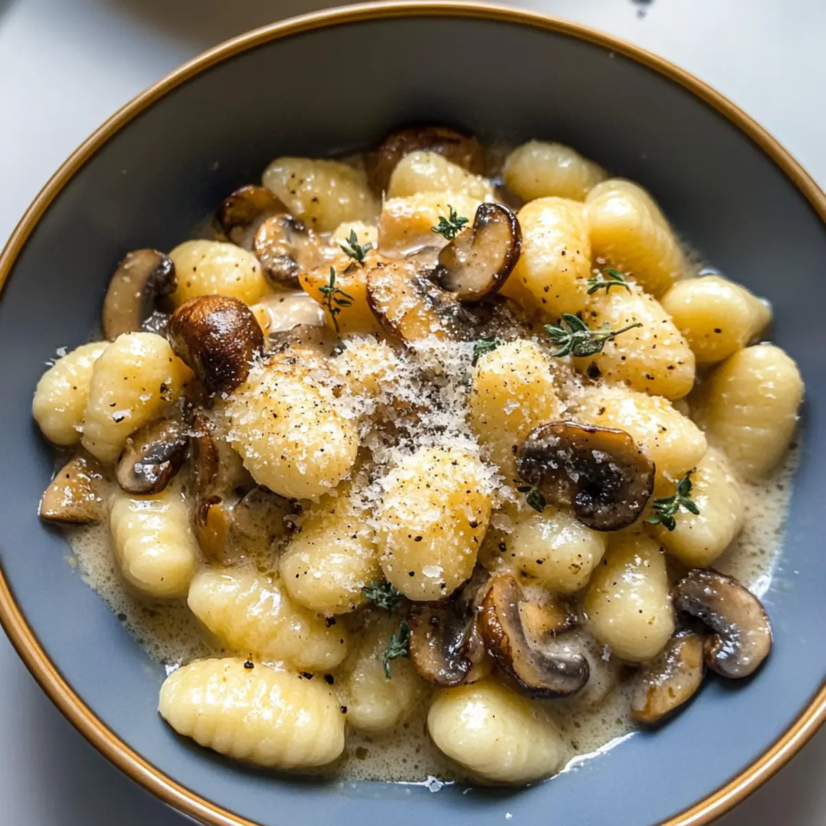 Gnocchi mit cremiger Pilzsauce ganz einfach selbstgemacht