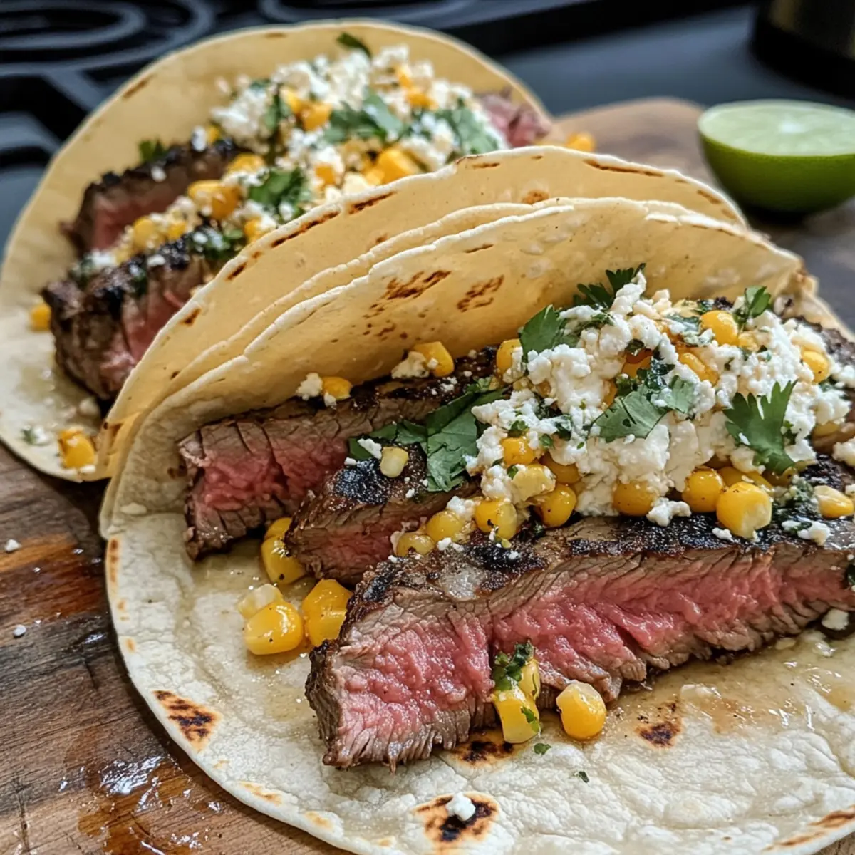 Gegrillte Steak Elote Tacos für den perfekten Sommer