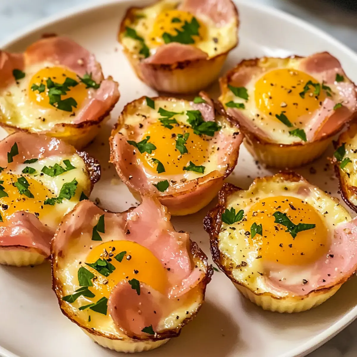 Schinken und Käse Eierbecher schnell und einfach