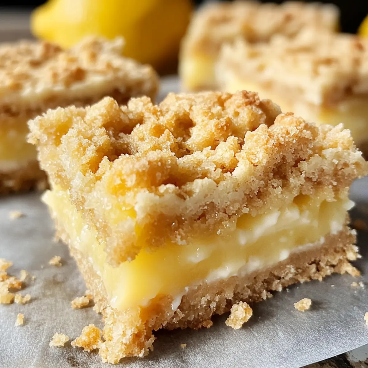 Hausgemachte Zitronenkrümelriegel für dein Wohlfühl-Buffet