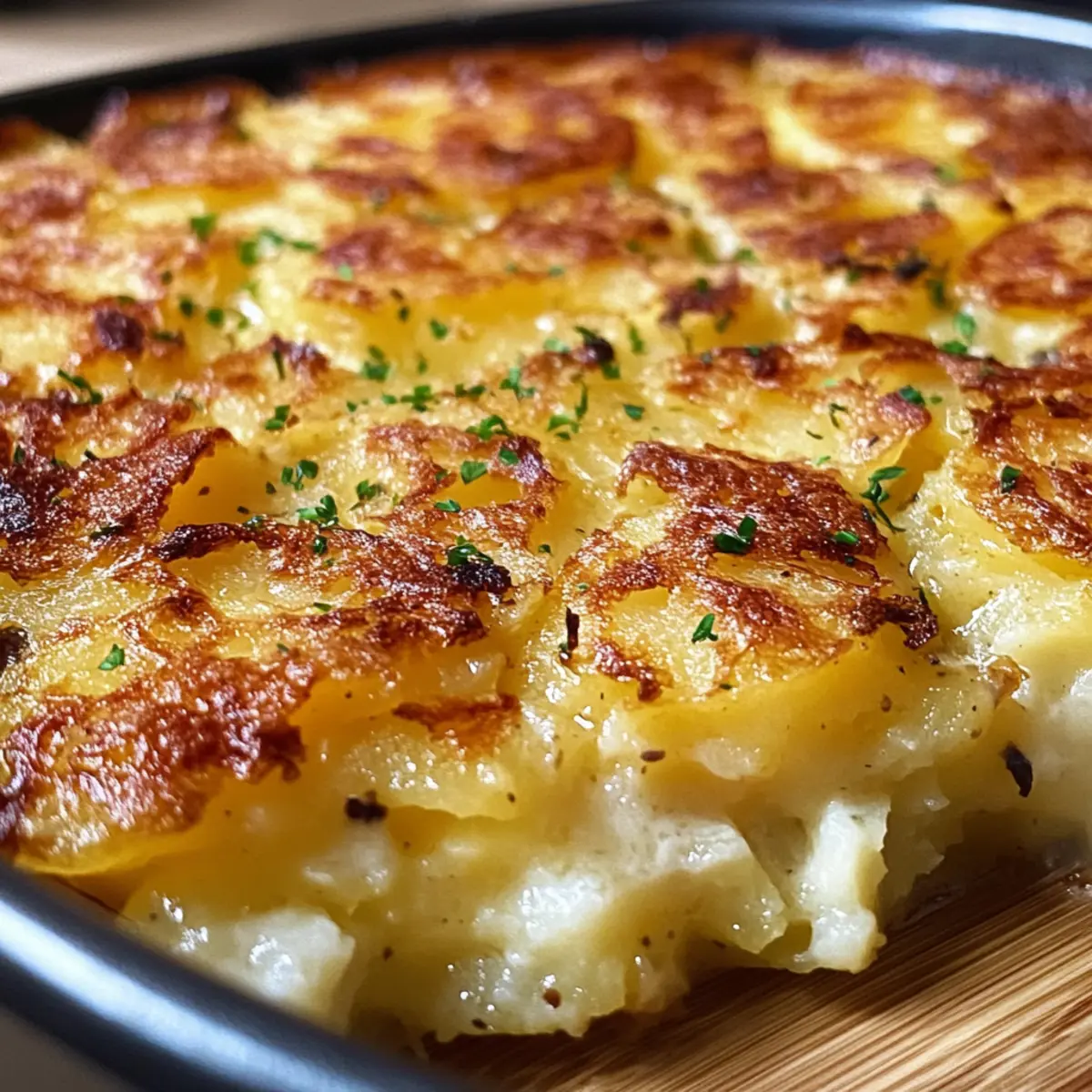 Hüttenkäse Kartoffelrösti Auflauf für Familie und Freunde