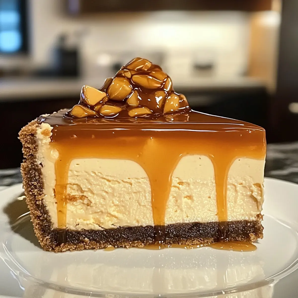 Hufflepuff Butterbier Käsekuchen mit Honig-Karamell