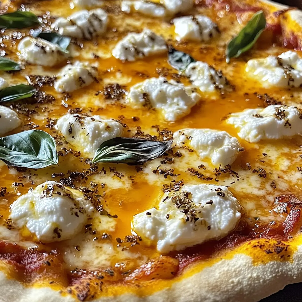 Unwiderstehliche Heiße Honig-Ricotta-Pizza Rezept
