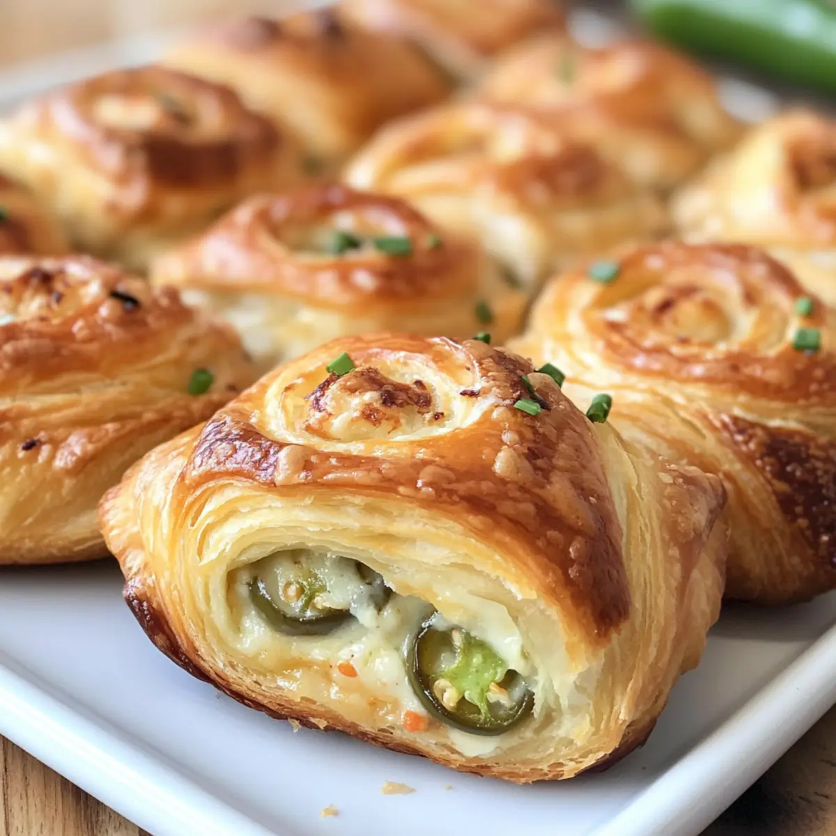 Jalapeño-Popper-Croissant-Rollen für den Partyhit