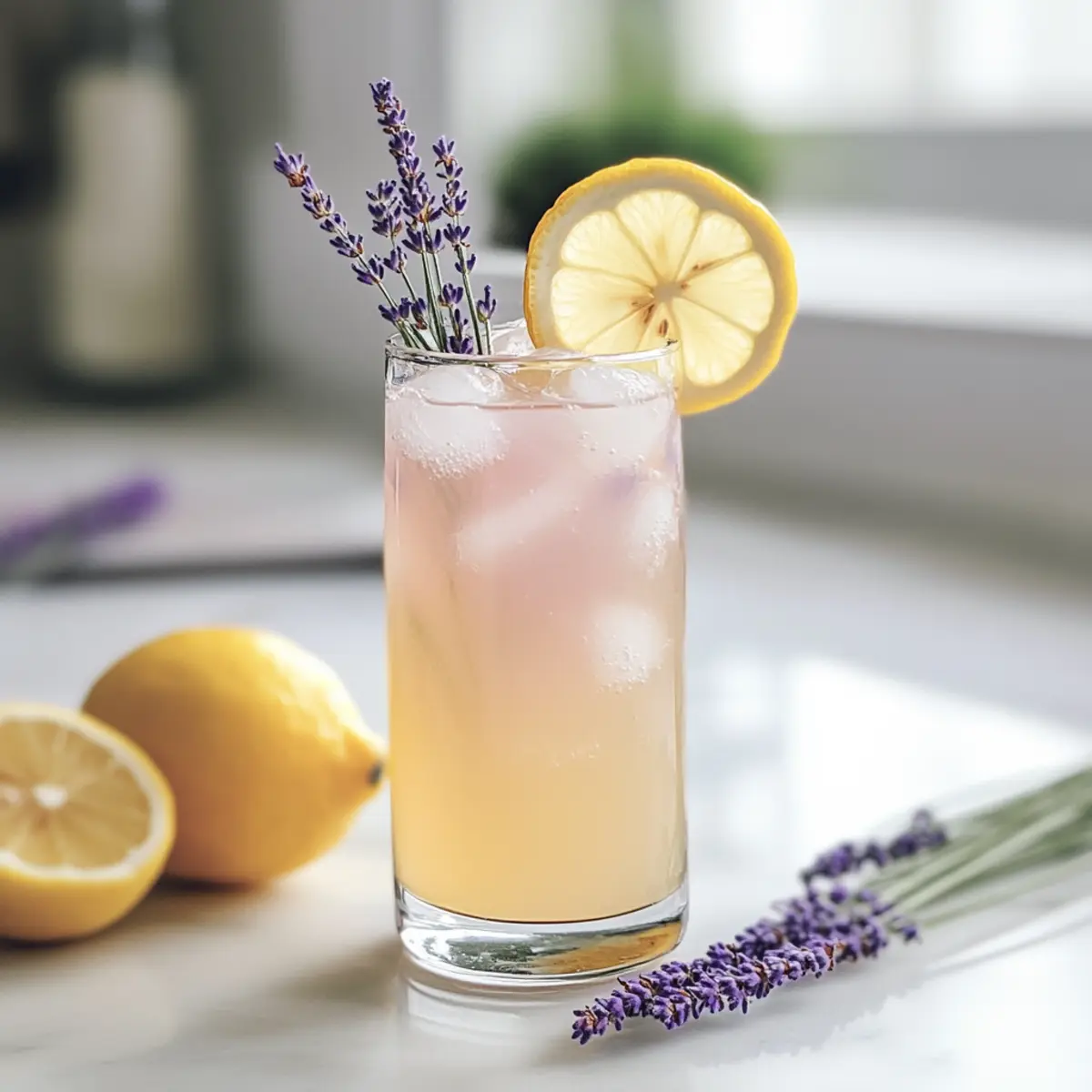 Erfrischender Zitronen- und Lavendel-Mocktail
