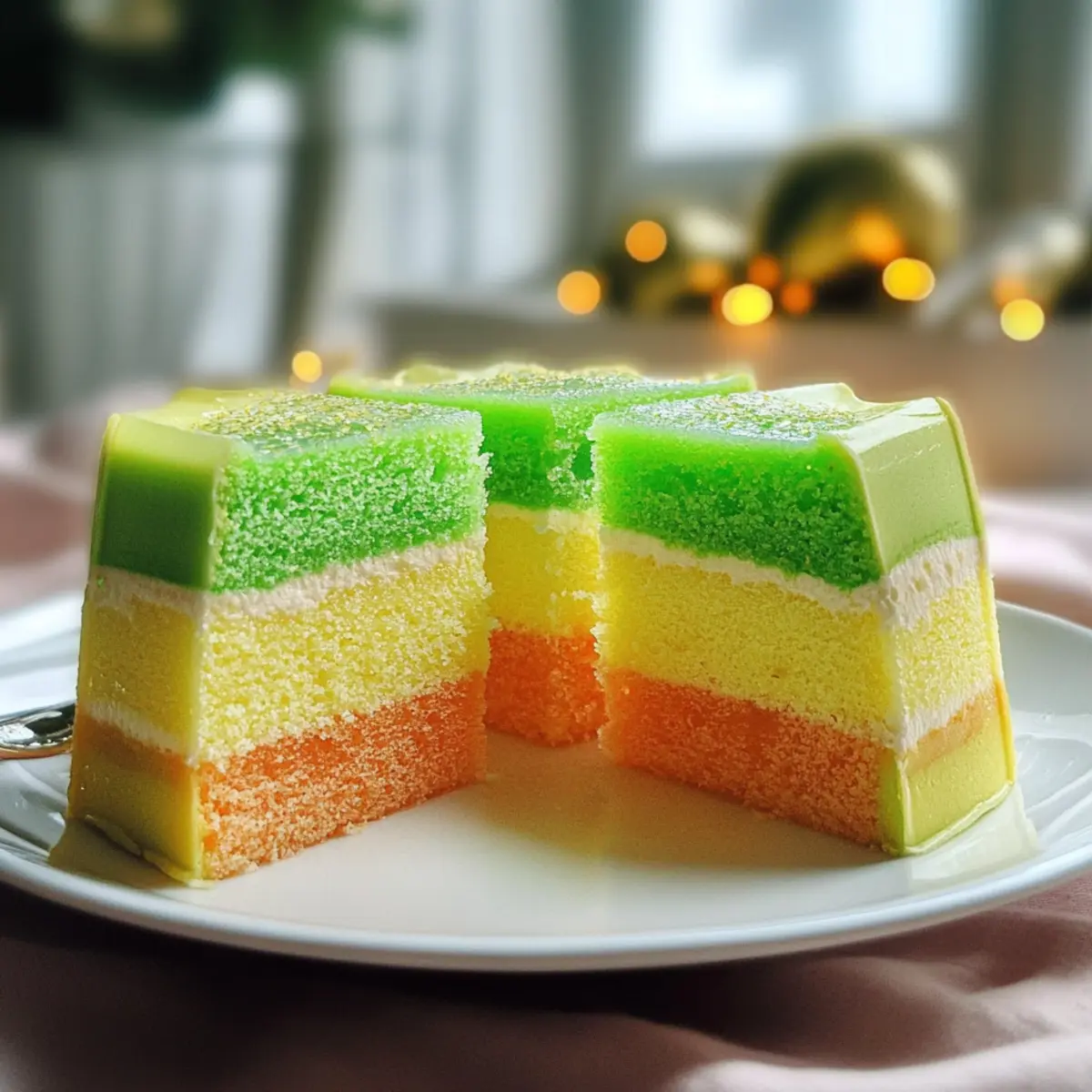 Pandan-Lagenkuchen: Fröhliche Farbschichten erleben
