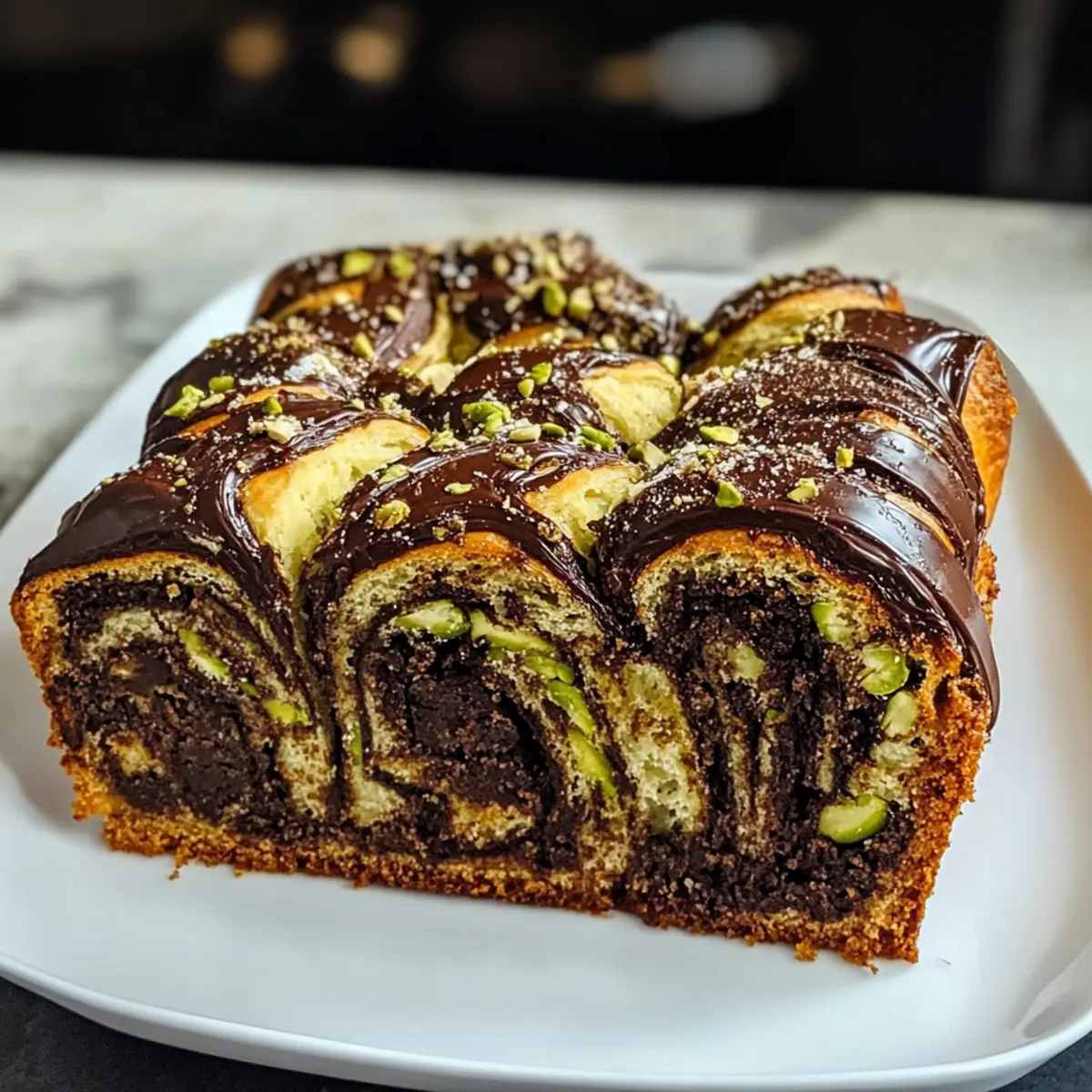Pistazien-Schokoladen-Babka ganz einfach machen