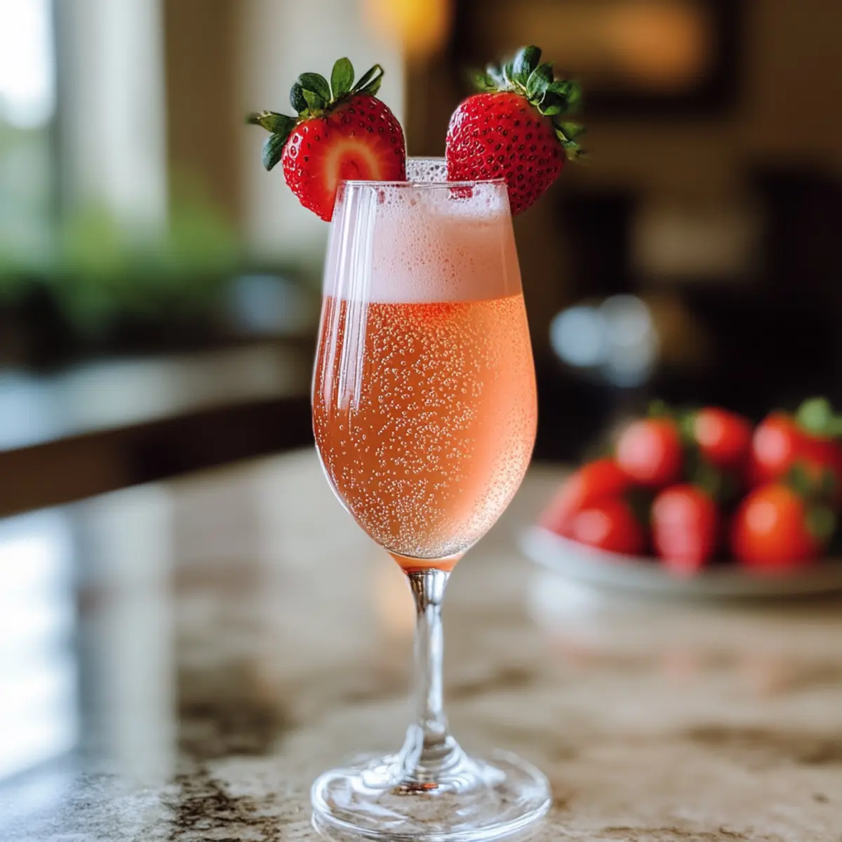 Erdbeer-Mimosas-Mocktail für den perfekten Brunch