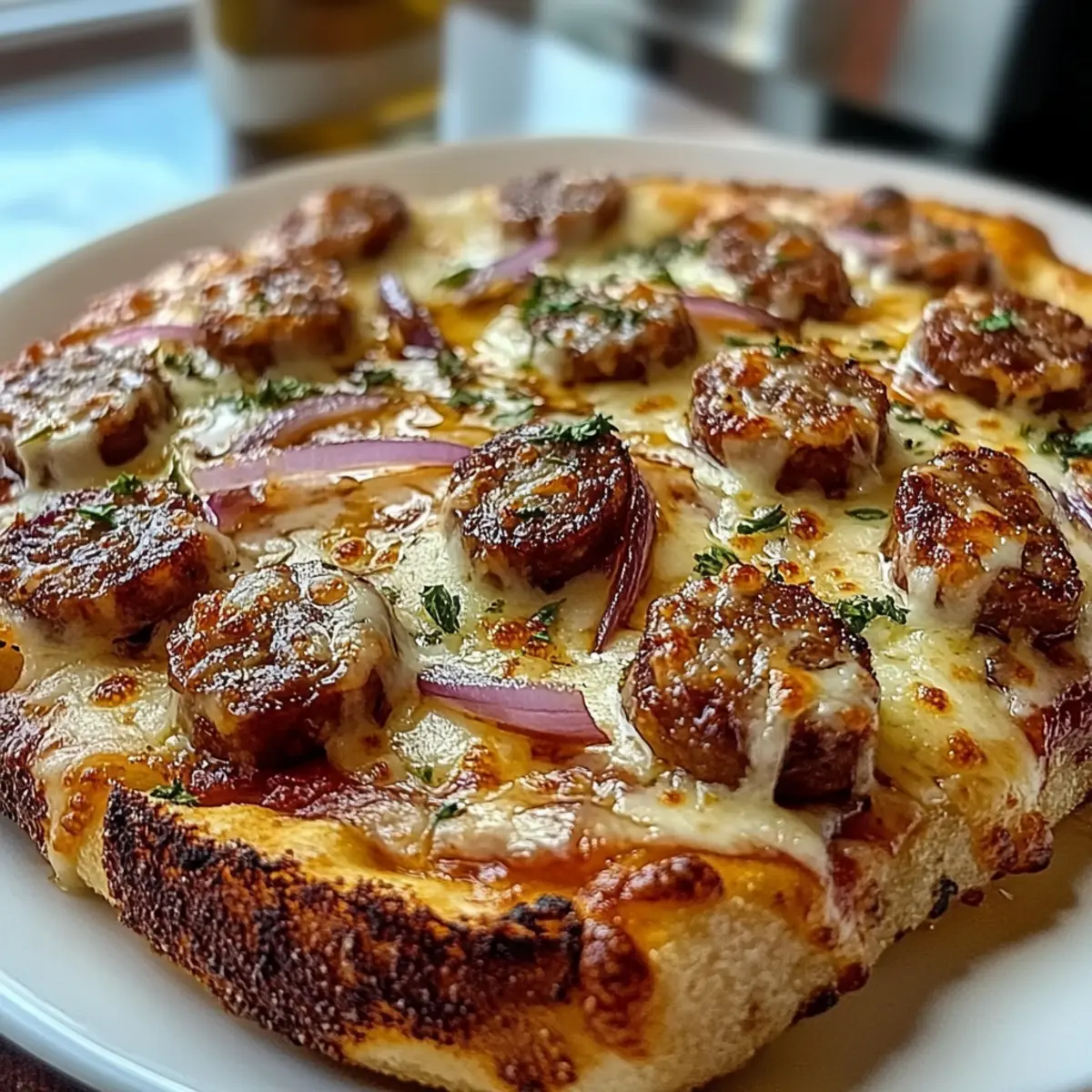 Süß würzig heißer Honig Knoblauch Pizza ganz einfach selbstgemacht