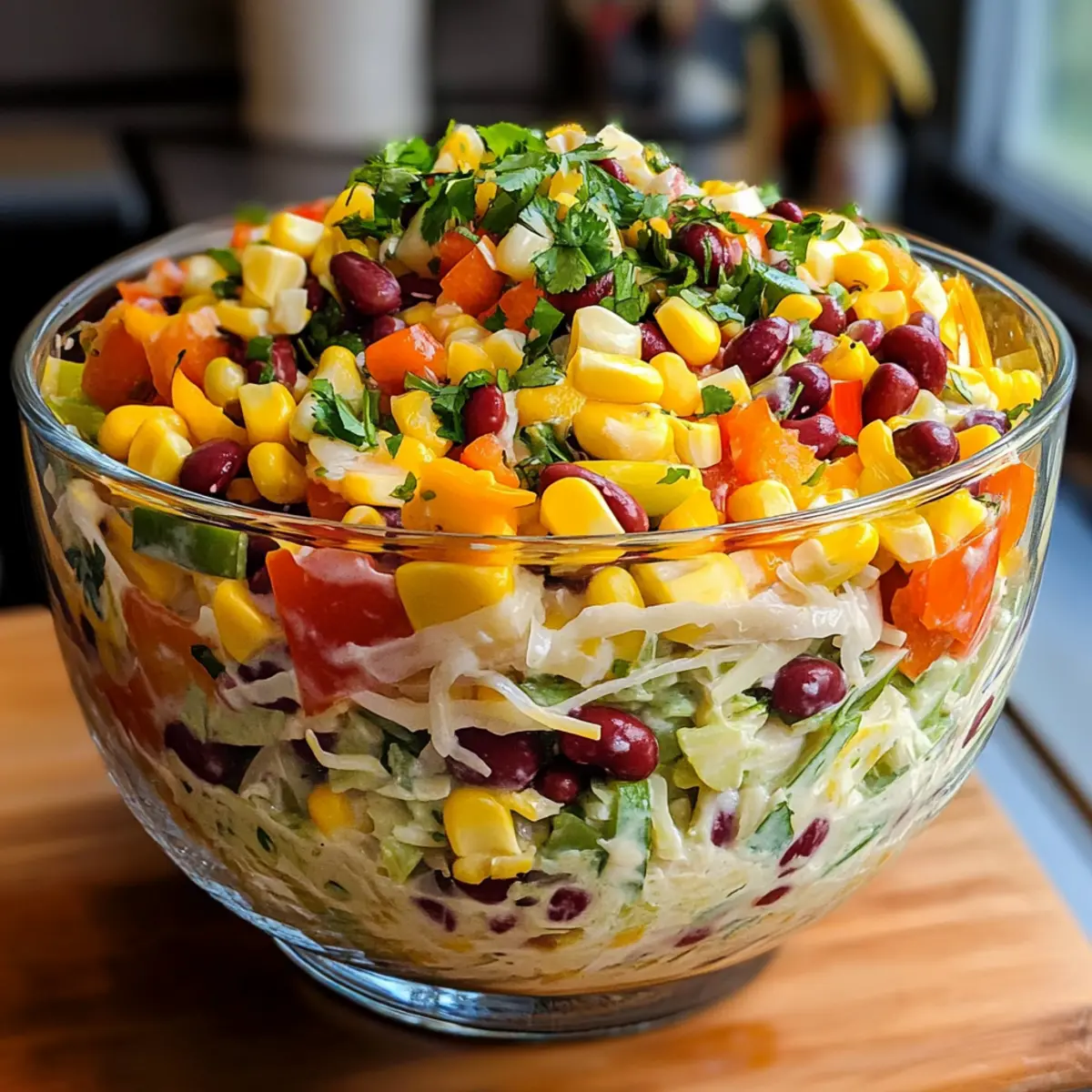 Über-Nacht-Salat Rezept zum Vorbereiten mit frischen Zutaten