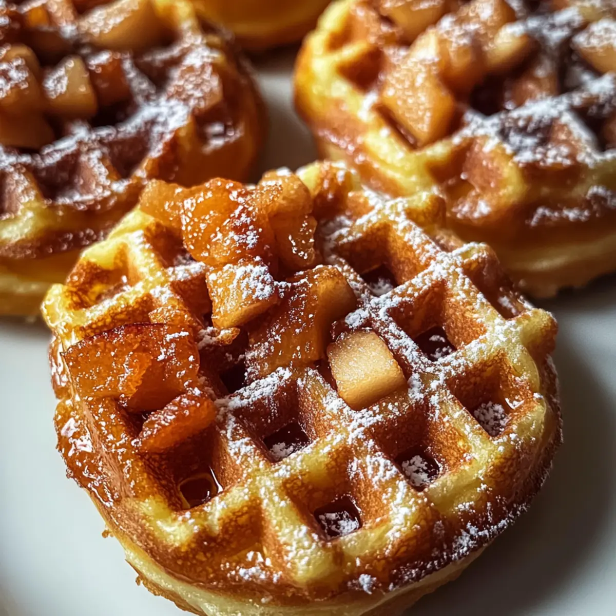 Apfelküchle Waffel Donuts für dein Frühstücksvergnügen