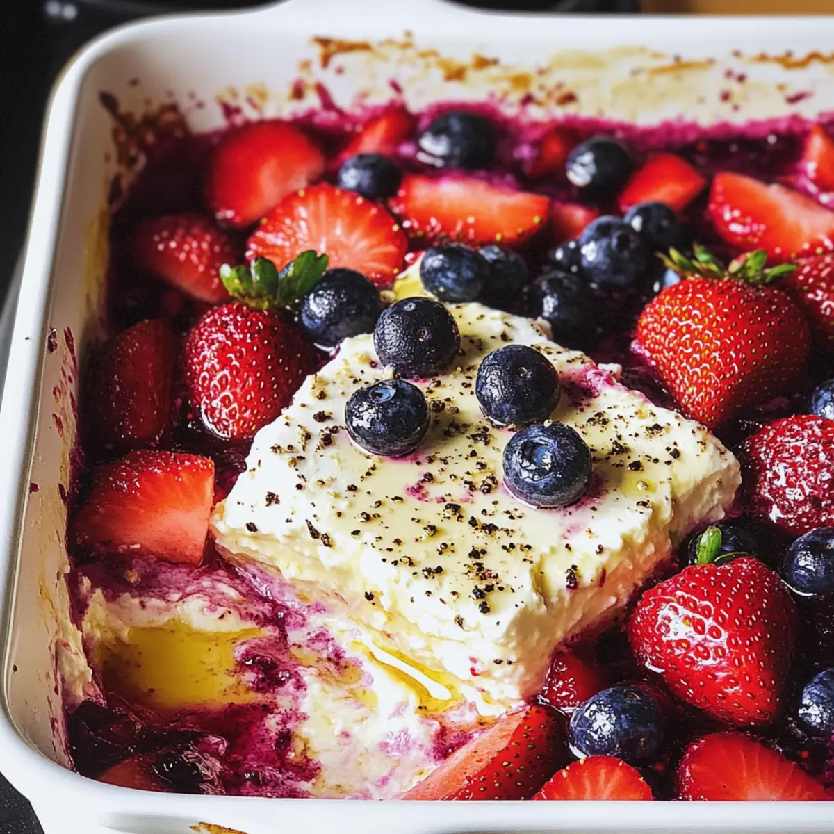 Gebackener Feta Beeren Dip für sommerliche Genussmomente