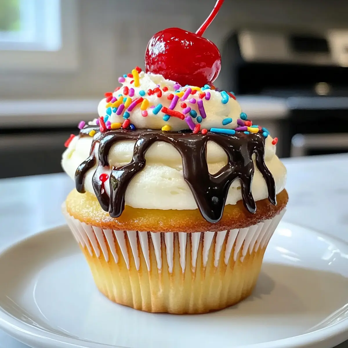 Bananensplit-Cupcakes für jeden Anlass feiern