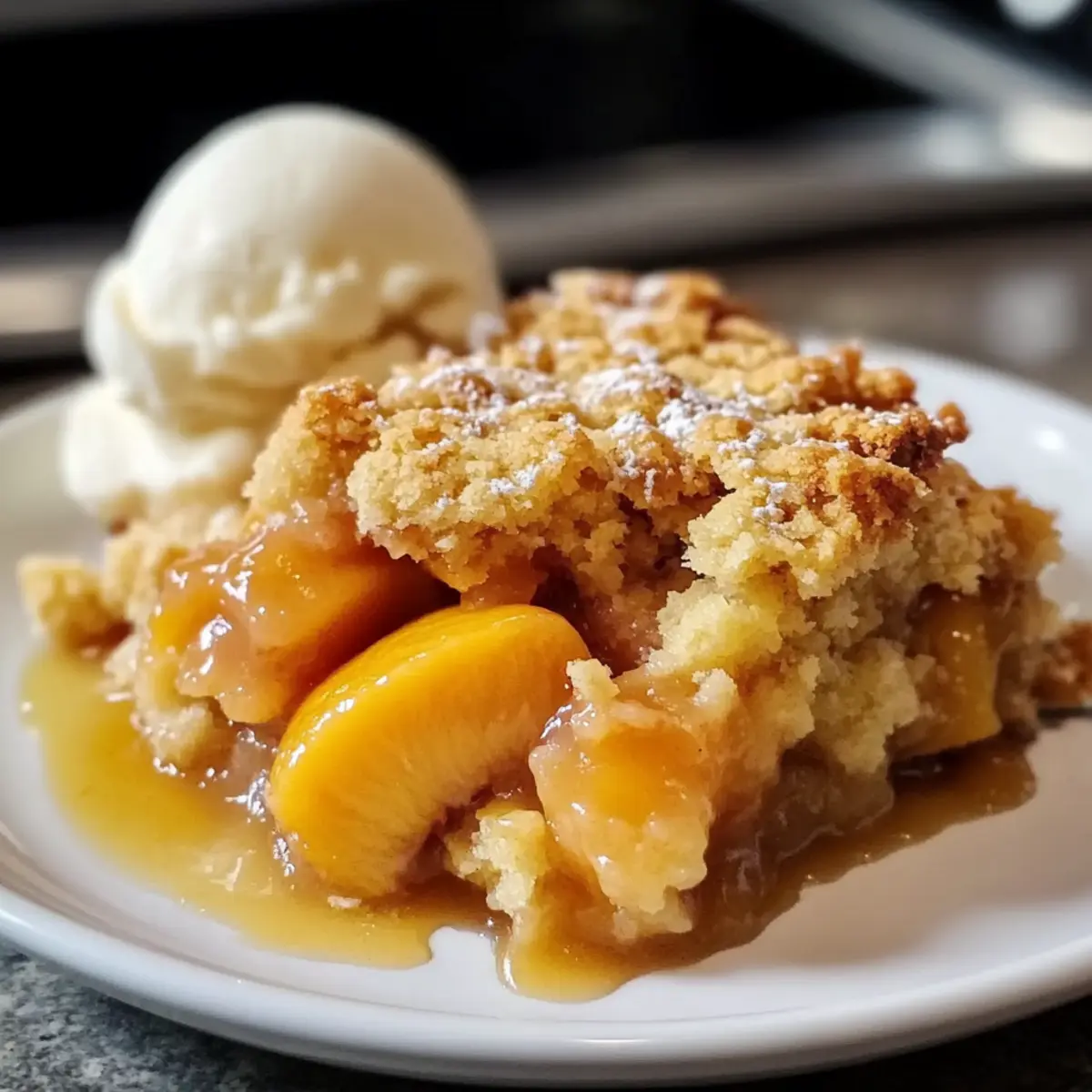 Bester Pfirsich-Cobbler-Dump-Kuchen einfach gemacht