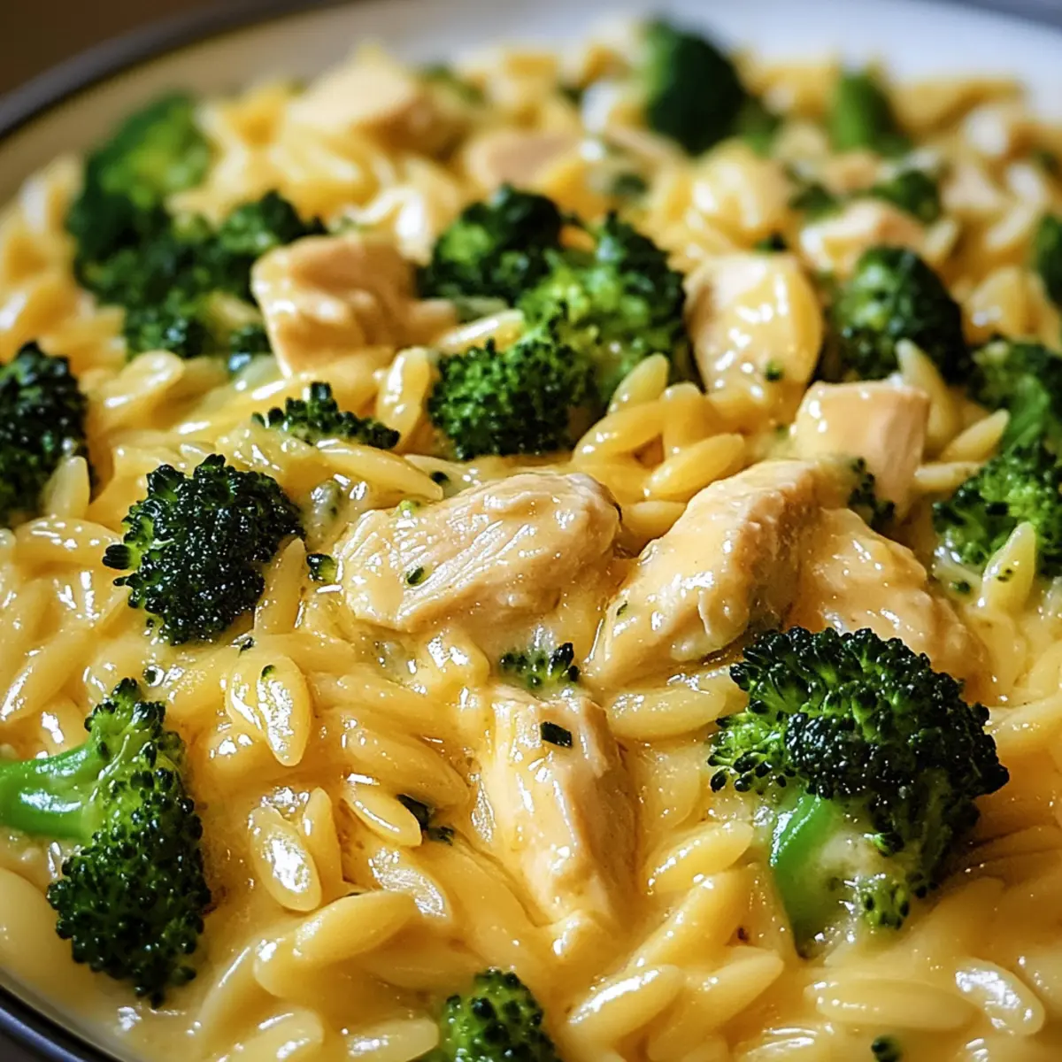 Käse-Hühnchen-Brokkoli-Orzo – Schnelles Wohlfühlessen