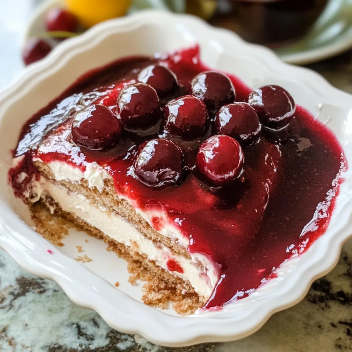 Kirsch-Tiramisu mit fruchtigem Kirsch-Topping