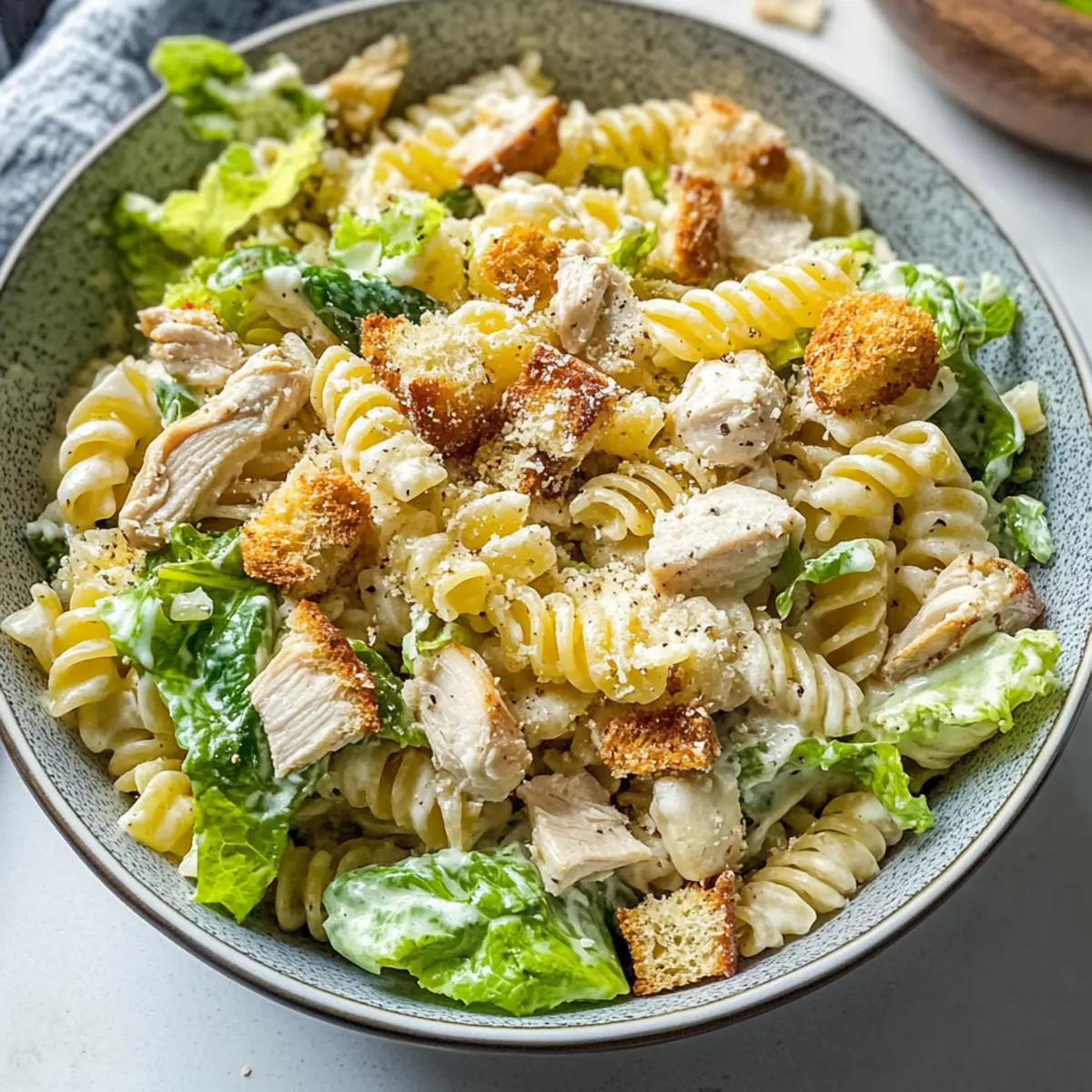 Hähnchen Caesar Nudelsalat ganz nach deinem Geschmack