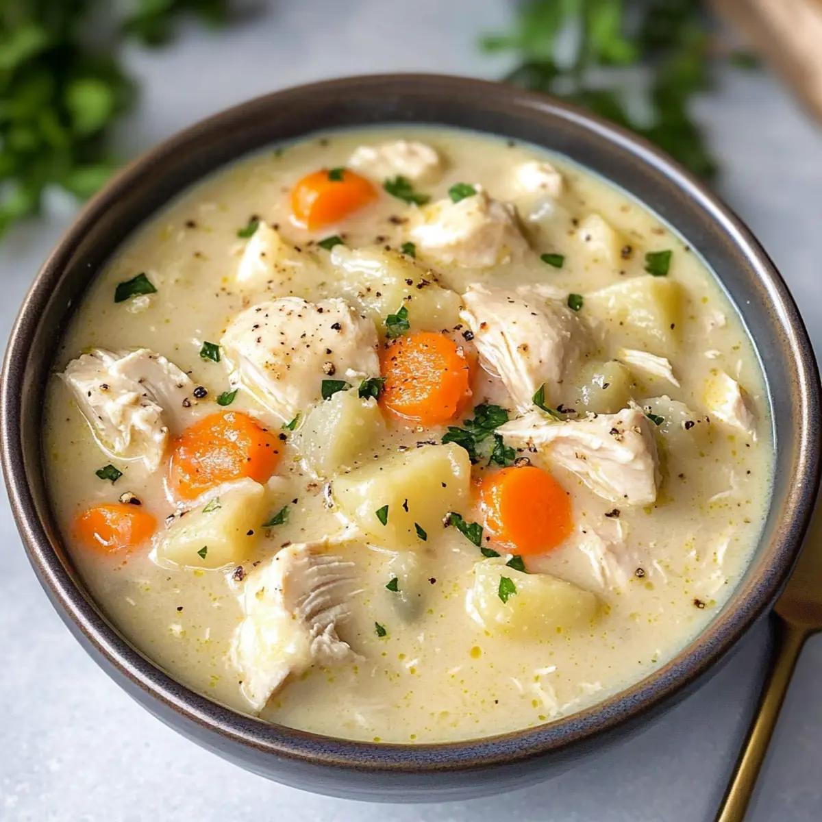 Hühnchen-Potpie-Suppe für die Seele