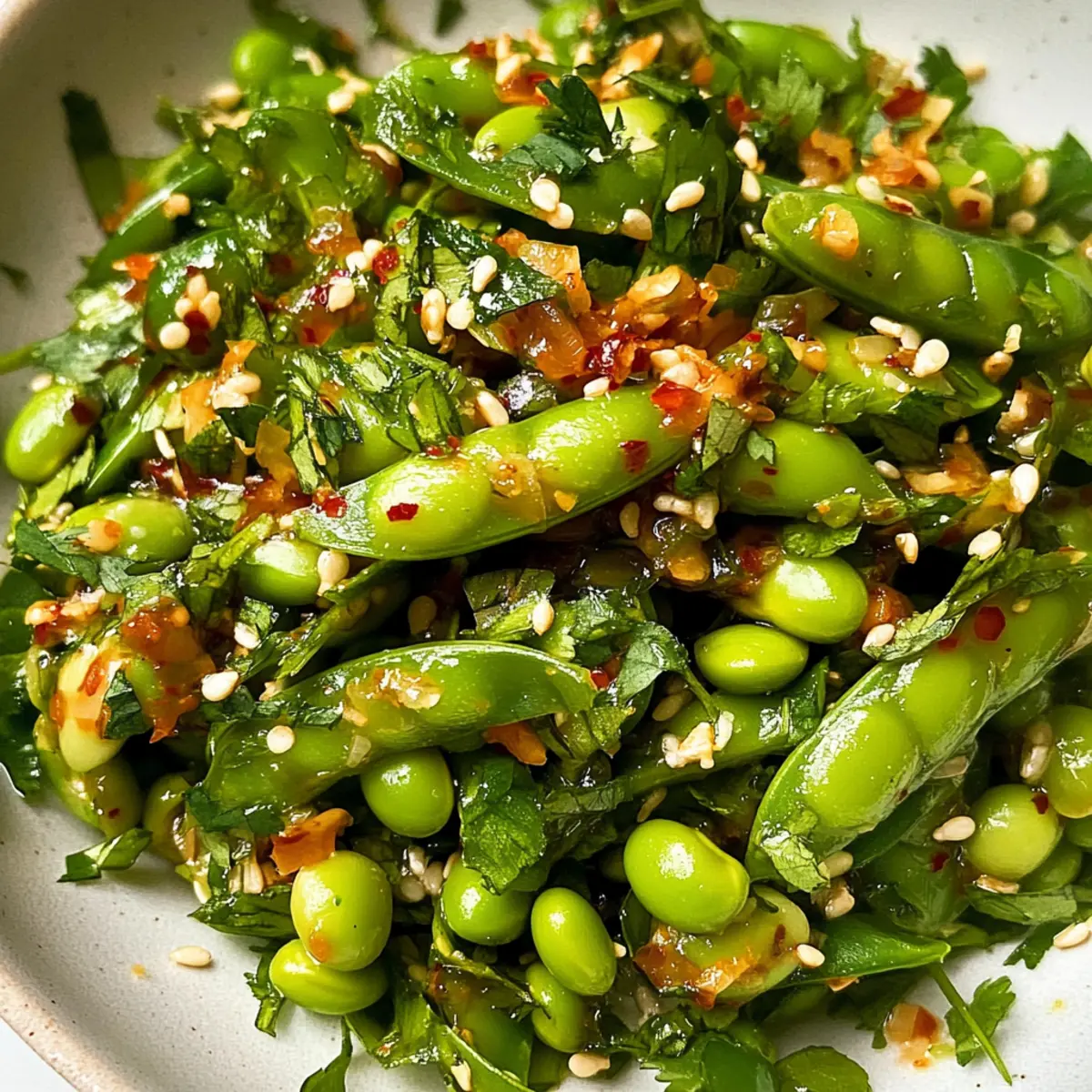 Chili-Knuspersalat mit Zuckerschoten für den Frühling