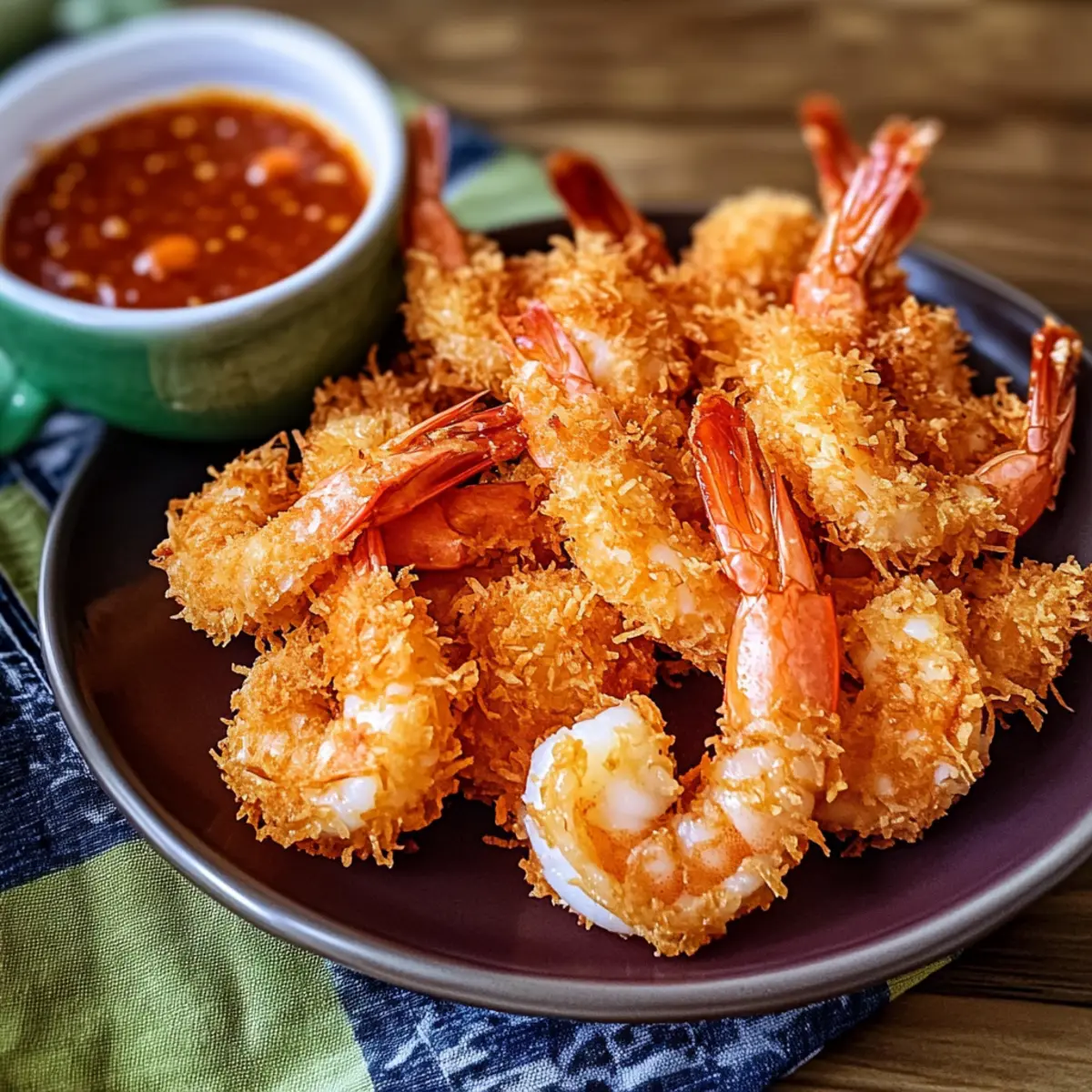 Kokosnussgarnelen mit Chili-Orange-Dip genießen