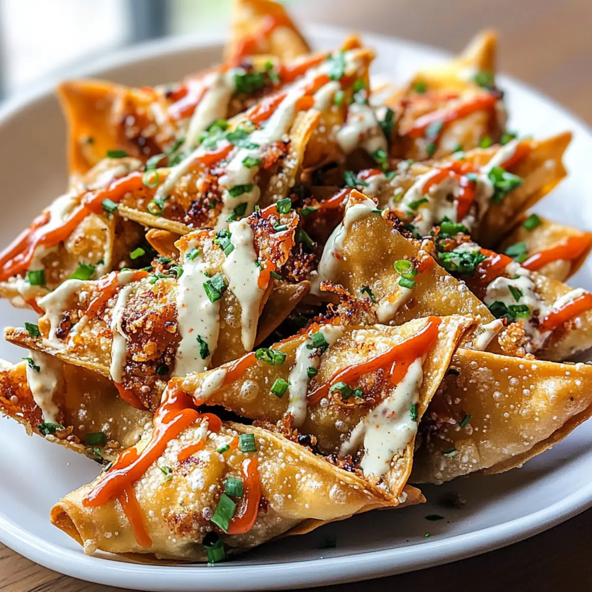 Krabben Rangoon Nachos im Air Fryer genießen