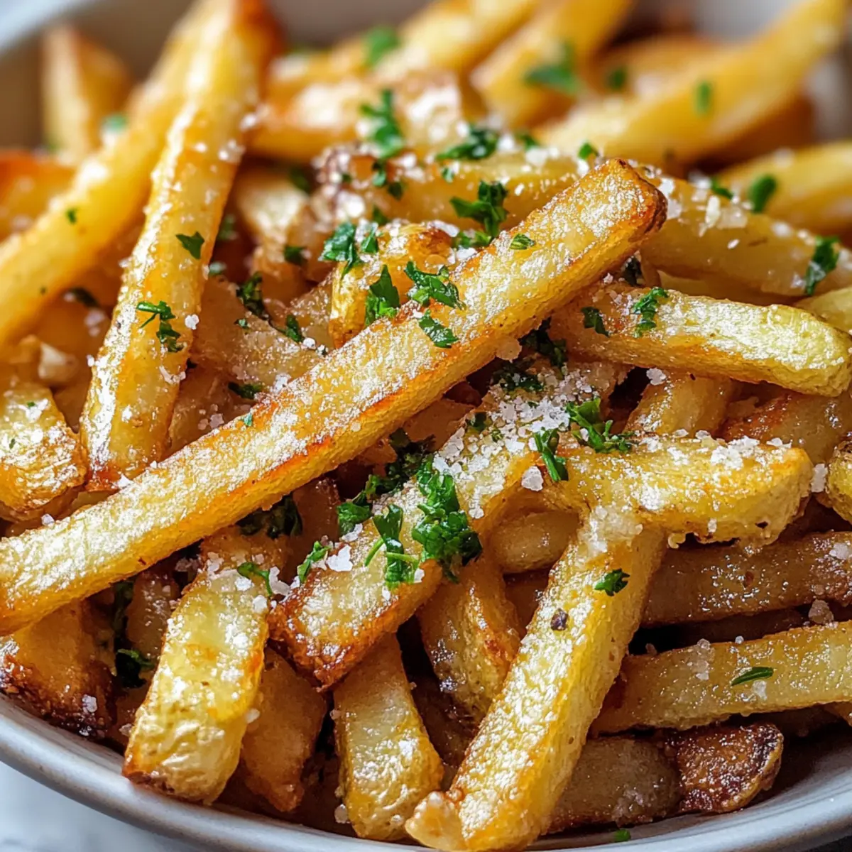 Crispy Knoblauchbutterpommes für den perfekten Snack