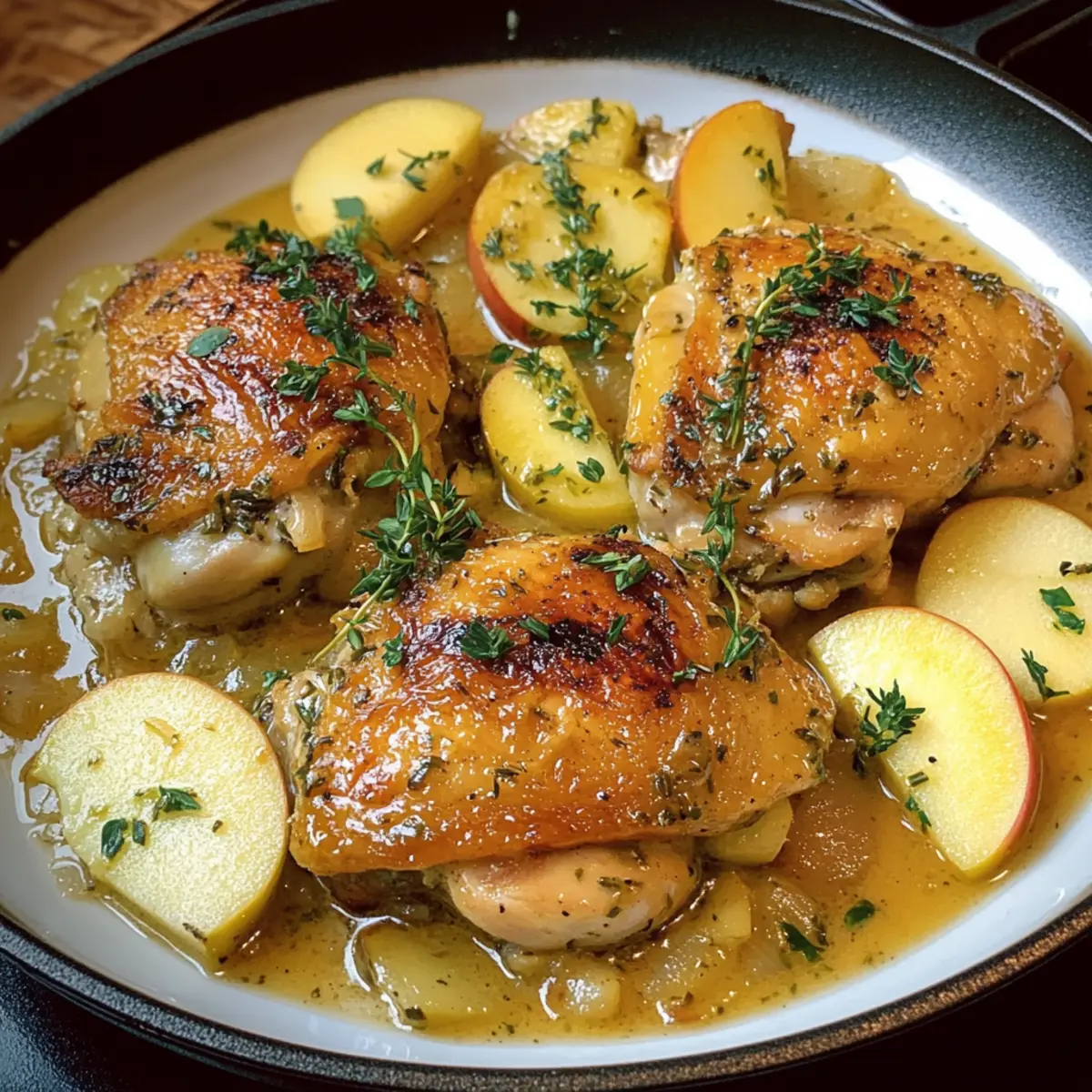 Apfelwein Hähnchen: Zartes Vergnügen aus Frankreich