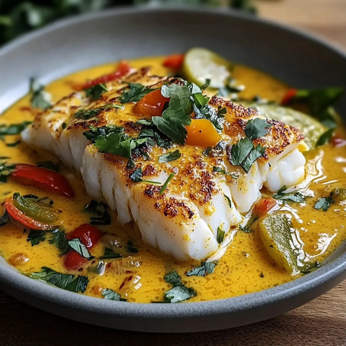 Kabeljau mit Kokosnuss Curry schnell genießen