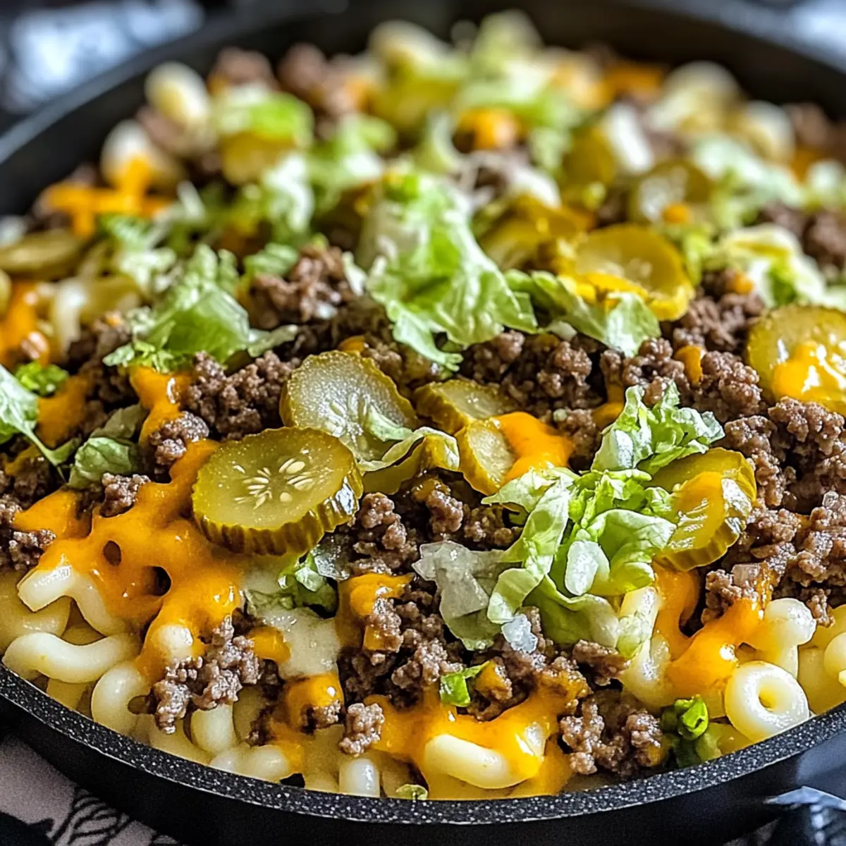 Keto Smashburger Mac Pfanne für die ganze Familie