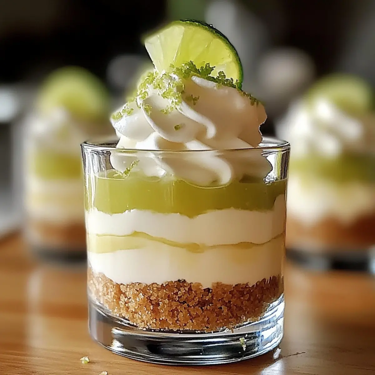 Schlüssel-Limetten-Pie Mini-Desserts ohne Backen