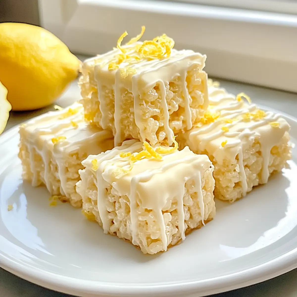 Zitronen Rice Krispy Leckereien ganz leicht selbst machen