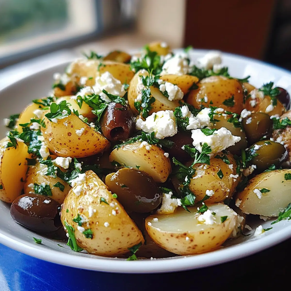 Mediterraner Kartoffelsalat für strahlende Sommertage