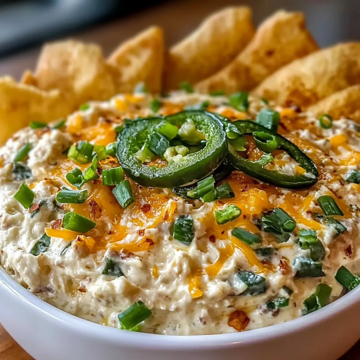 Geröstete Jalapeño Cowboy-Crème fraîche Dip