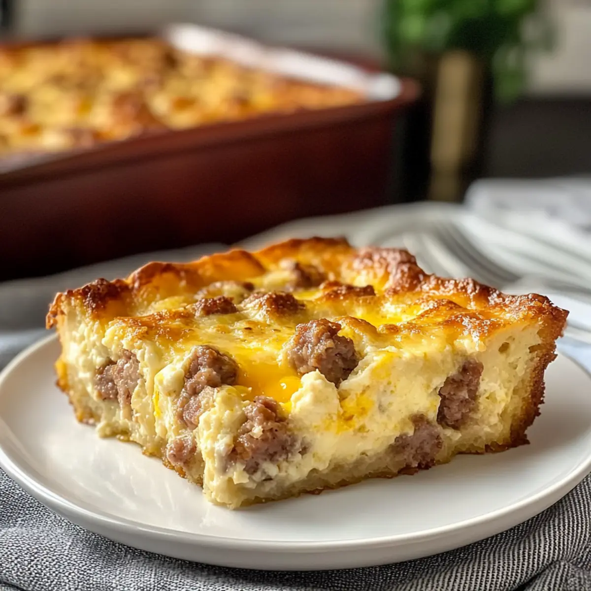 Wurst- und Eierauflauf für dein perfektes Frühstück