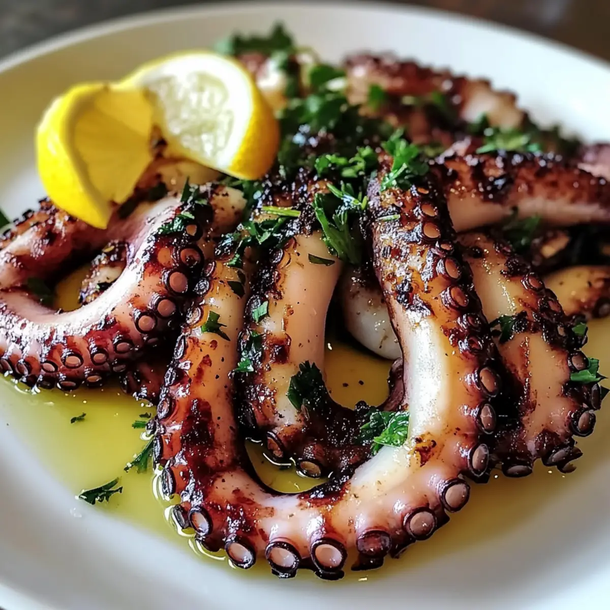 Genießen Sie einfach griechisch gegrillt: Octopus Genuss